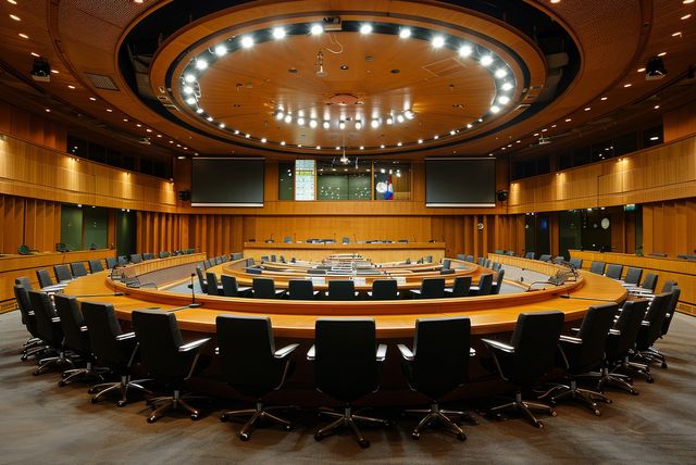 Image of a government boardroom. Integrating carbon removals into the UK ETS