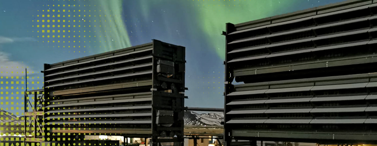 Image of a DACCS plant in Iceland.