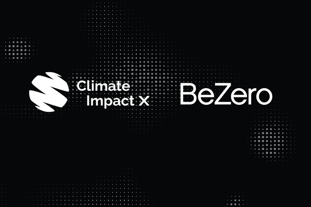 BeZero Carbon and Climate Impact X logos partnership